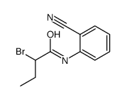2-bromo-N-(2-cyanophenyl)butanamide Structure