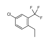 4-chloro-1-ethyl-2-(trifluoromethyl)benzene结构式