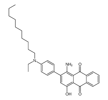 1-amino-2-[4-[decyl(ethyl)amino]phenyl]-4-hydroxyanthracene-9,10-dione Structure