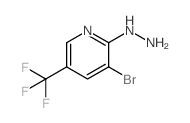 3-Bromo-2-hydrazinyl-5-(trifluoromethyl)pyridine structure