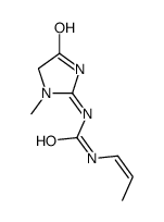 1-(3-methyl-5-oxo-4H-imidazol-2-yl)-3-prop-1-enylurea Structure