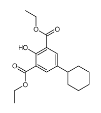 diethyl 5-cyclohexyl-2-hydroxybenzene-1,3-dicarboxylate结构式