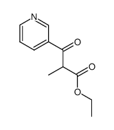 2-methyl-3-oxo-3-[3]pyridyl-propionic acid ethyl ester Structure