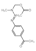 [(4-acetylphenyl)diazenyl-methyl-amino]methyl acetate结构式