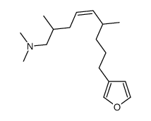 9-(furan-3-yl)-N,N,2,6-tetramethylnon-4-en-1-amine Structure