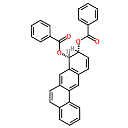 (8S,9R)-8,9-Dihydrotetraphene-8,9-diyl dibenzoate结构式
