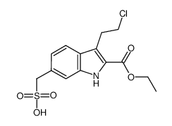 3-(2-chloroethyl)-6-sulfomethyl-1H-indole-2-carboxylic acid ethyl ester结构式