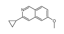 3-cyclopropyl-6-methoxyisoquinoline结构式