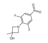 1-(2,6-difluoro-4-nitrophenyl)-3-methylazetidin-3-ol Structure