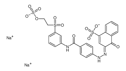 4-hydroxy-3-[[4-[[[3-[[2-(sulphooxy)ethyl]sulphonyl]phenyl]amino]carbonyl]phenyl]azo]naphthalene-1-sulphonic acid, sodium salt picture