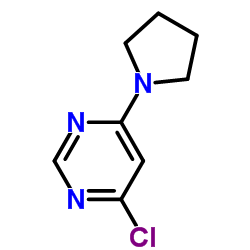 4-氯-6-(吡咯啉-1-基)嘧啶结构式