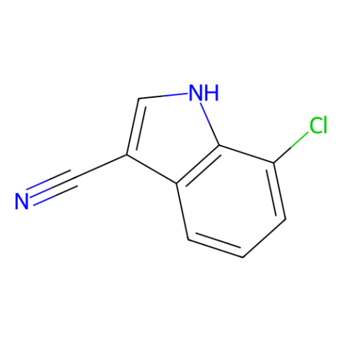 3-氰基-7-氯吲哚结构式