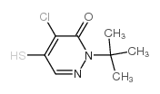 4-CHLORO-2-(1,1-DIMETHYLETHYL)-5-MERCAPTO-3(2H)-PYRIDAZINONE Structure
