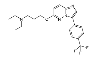 diethyl-{3-[3-(4-trifluoromethyl-phenyl)-imidazo[1,2-b]pyridazin-6-yloxy]-propyl}-amine结构式