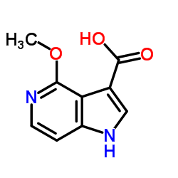 4-甲氧基-1H-吡咯并[3,2-c]吡啶-3-羧酸结构式