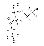 (β,β'-dichloro-α-hydroxy-isopropyl)-phosphonic acid bis-(2,2,2-trichloro-1,1-dimethyl-ethyl ester)结构式