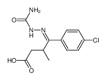 4-(4-chloro-phenyl)-3-methyl-4-semicarbazono-butyric acid Structure