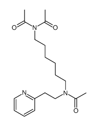 N-Acetyl-N-{6-[acetyl-(2-pyridin-2-yl-ethyl)-amino]-hexyl}-acetamide Structure