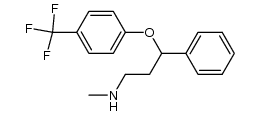 N-methyl-3-(4-trifluoromethylphenyloxy)-3-(phenyl)propylamine结构式