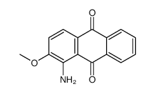 1-amino-2-methoxyanthracene-9,10-dione结构式