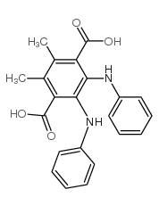 2,5-二[(4-甲基苯基)氨基]-1,4-苯二甲酸结构式