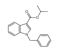 isopropyl 1-benzyl-1H-indole-3-carboxylate结构式