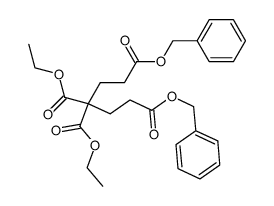 pentane-1,3,3,5-tetracarboxylic acid-3,3-diethyl ester-1,5-dibenzyl ester Structure