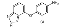 3-氯-4-(1H-吲唑-4-基氧基)苯胺结构式