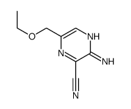 3-amino-6-(ethoxymethyl)pyrazine-2-carbonitrile Structure