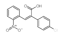 Benzeneacetic acid,4-chloro-a-[(2-nitrophenyl)methylene]-结构式