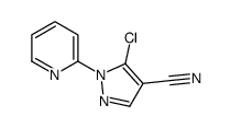 5-氯-1-(2-吡啶基)-1H-吡唑-4-甲腈结构式