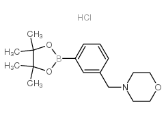 3-(4-吗啉甲基)苯硼酸频那醇酯盐酸盐结构式