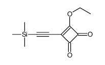 3-ethoxy-4-(2-trimethylsilylethynyl)cyclobut-3-ene-1,2-dione结构式
