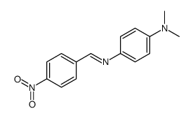 N,N-dimethyl-4-[(4-nitrophenyl)methylideneamino]aniline Structure