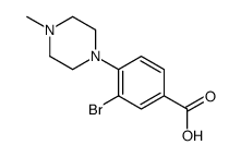 3-bromo-4-(4-methylpiperazin-1-yl)benzoic acid Structure