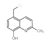 5-(chloromethyl)-2-methylquinolin-8-ol Structure