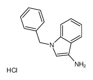 1-苄基-1H-吲哚-3-胺盐酸盐结构式