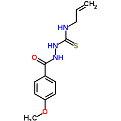 N-Allyl-2-(4-methoxybenzoyl)hydrazinecarbothioamide Structure