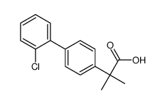 [1,1-联苯]-4-乙酸, 2-氯-a-乙基-a-二甲基结构式