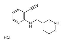 2-[(Piperidin-3-ylmethyl)-amino]-nicotinonitrile hydrochloride Structure