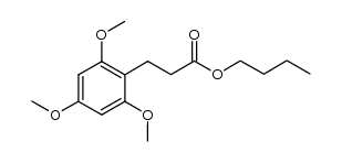 butyl 3-(2,4,6-trimethoxyphenyl)propanoate Structure