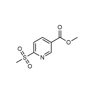 6-(甲基磺酰基)烟酸甲酯结构式