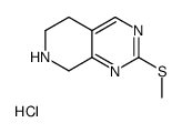 2-甲硫基-5,6,7,8-四氢吡啶并[3,4-d]嘧啶盐酸盐结构式