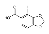2-iodo-3,4-methylenedioxybenzoic acid Structure