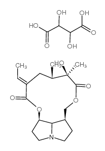 Senecionan-11,16-dione, 1,2-dihydro-12-hydroxy-, (1alpha)-, (R-(R*,R*))-2,3-dihydroxybutanedioate (1:1) salt Structure