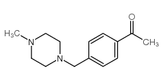 1-(4-((4-甲基哌嗪-1-基)甲基)苯基)乙酮结构式
