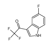 2,2,2-trifluoro-1-(5-fluoro-1H-indol-3-yl)ethan-1-one结构式