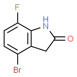 4-Bromo-7-fluoroindolin-2-one Structure