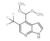 4-(Dimethoxymethyl)-5-(trifluoromethyl)-1H-pyrrolo[2,3-b]pyridine Structure