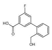 3-fluoro-5-[2-(hydroxymethyl)phenyl]benzoic acid Structure
